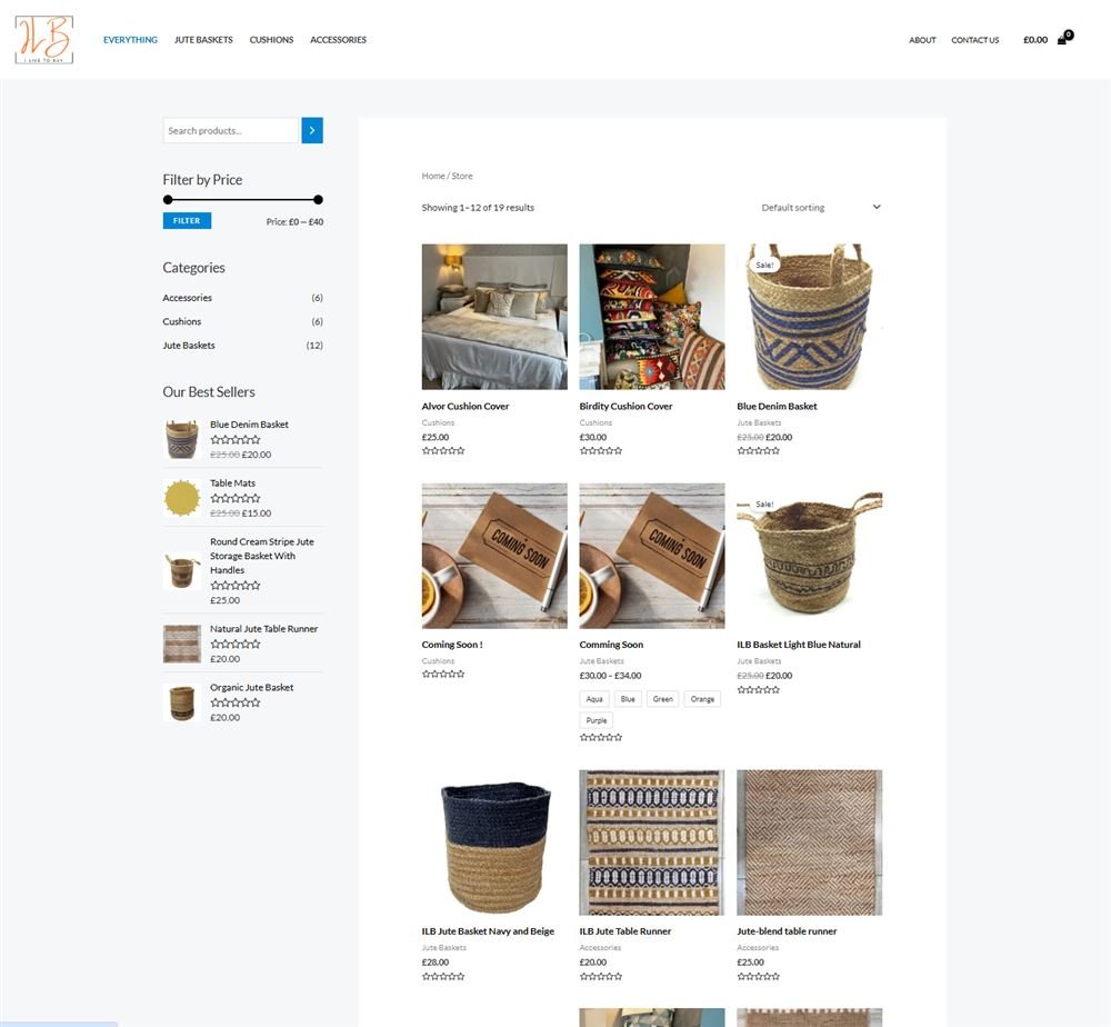 ILB - I Like to Buy eCommerce store screenshot